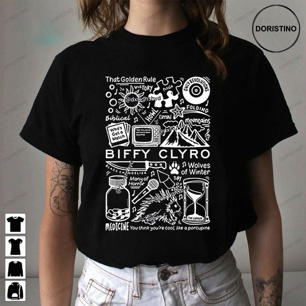 New Biffy Clyro White Art Limited Edition T-shirts